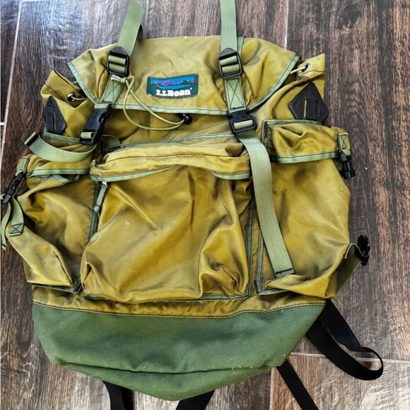 L.L. Bean Green vintage 1980’s backpack (DISCONTINUED) RARE BAG - Picture 13 of 14